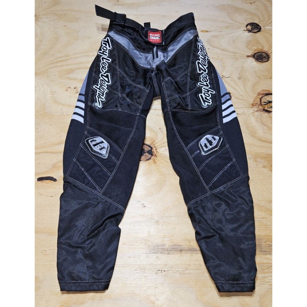 Troy Lee Designs Motocross Motorcycle Riding Pants Youth 22 black/grey race gear